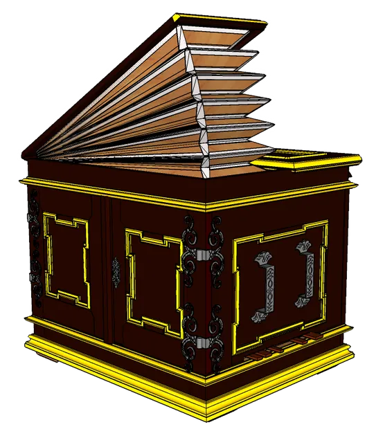 Varhanní portativ, Matouš Roskoš, 1676